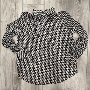 H&M limited Black and White Checkered Women's Top